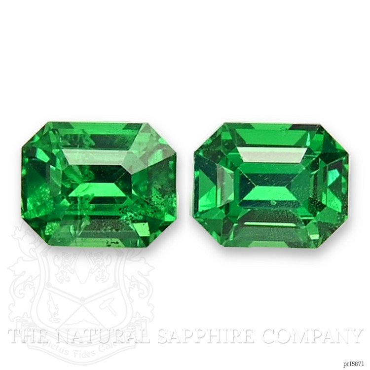 1.16 Ct.Tw. Tsavorite Garnet Pair from Tanzania