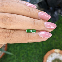 0.72 Ct.Tw.Total Carat Weight Tsavorite Garnet Pair from Tanzania Life Style