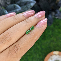 0.76&nbsp;Ct.Tw.Total Carat Weight Tsavorite Garnet Pair from Tanzania Life Style