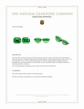 0.52&nbsp;Ct.Tw.Total Carat Weight Tsavorite Garnet Pair from Tanzania Appraisal