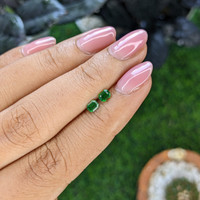 0.52&nbsp;Ct.Tw.Total Carat Weight Tsavorite Garnet Pair from Tanzania Life Style