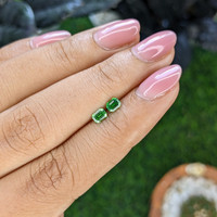 0.53 Ct.Tw.Total Carat Weight Tsavorite Garnet Pair from Tanzania Life Style