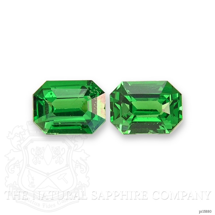 0.47 Ct.Tw. Tsavorite Garnet Pair from Tanzania