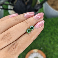 1.26&nbsp;Ct.Tw.Total Carat Weight Tsavorite Garnet Pair from Tanzania Life Style
