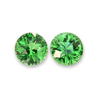 0.84 Ct.Tw.Total Carat Weight Tsavorite Garnet Pair from Tanzania Video