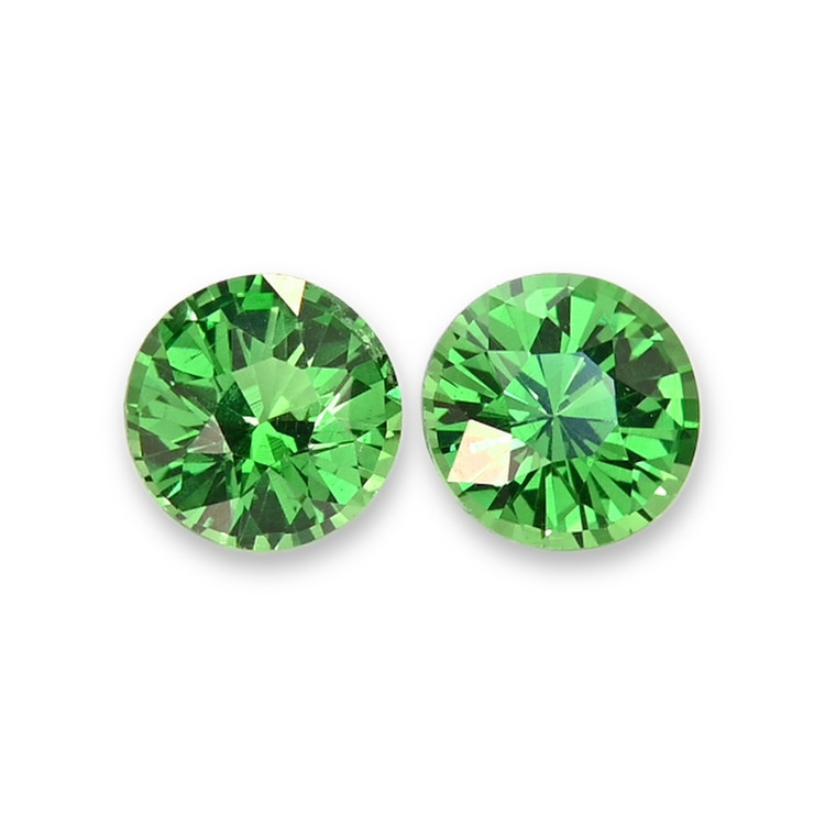 0.84 Ct.Tw. Tsavorite Garnet Pair from Tanzania