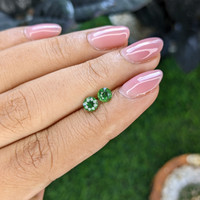 1.06&nbsp;Ct.Tw.Total Carat Weight Tsavorite Garnet Pair from Tanzania Life Style