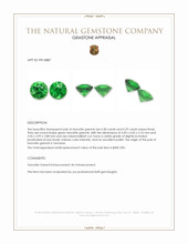 0.57&nbsp;Ct.Tw.Total Carat Weight Tsavorite Garnet Pair from Tanzania Appraisal