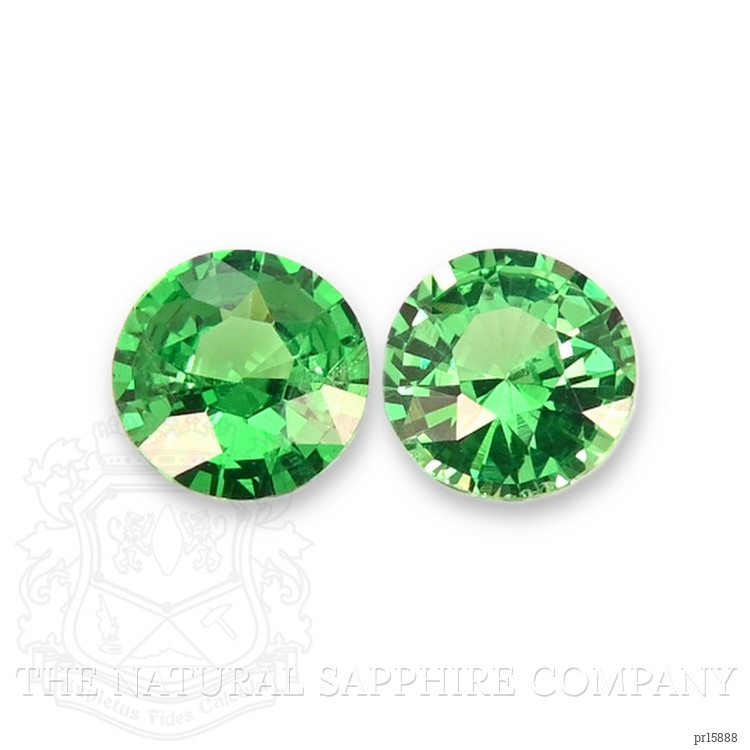 0.50 Ct.Tw. Tsavorite Garnet Pair from Tanzania