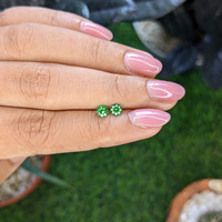 0.50&nbsp;Ct.Tw.Total Carat Weight Tsavorite Garnet Pair from Tanzania Life Style