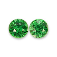 0.61 Ct.Tw.Total Carat Weight Tsavorite Garnet Pair from Tanzania Video