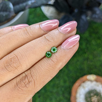 0.61 Ct.Tw.Total Carat Weight Tsavorite Garnet Pair from Tanzania Life Style