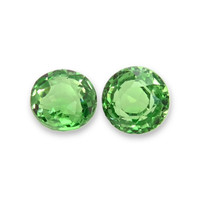 0.76 Ct.Tw.Total Carat Weight Tsavorite Garnet Pair from Tanzania Video