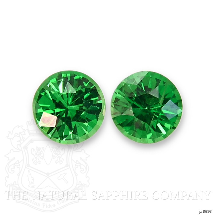 0.60 Ct.Tw. Tsavorite Garnet Pair from Tanzania