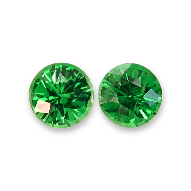0.60 Ct.Tw. Tsavorite Garnet Pair from Tanzania