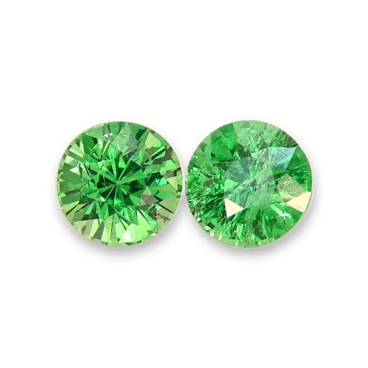 0.62 Ct.Tw. Tsavorite Garnet Pair from Tanzania