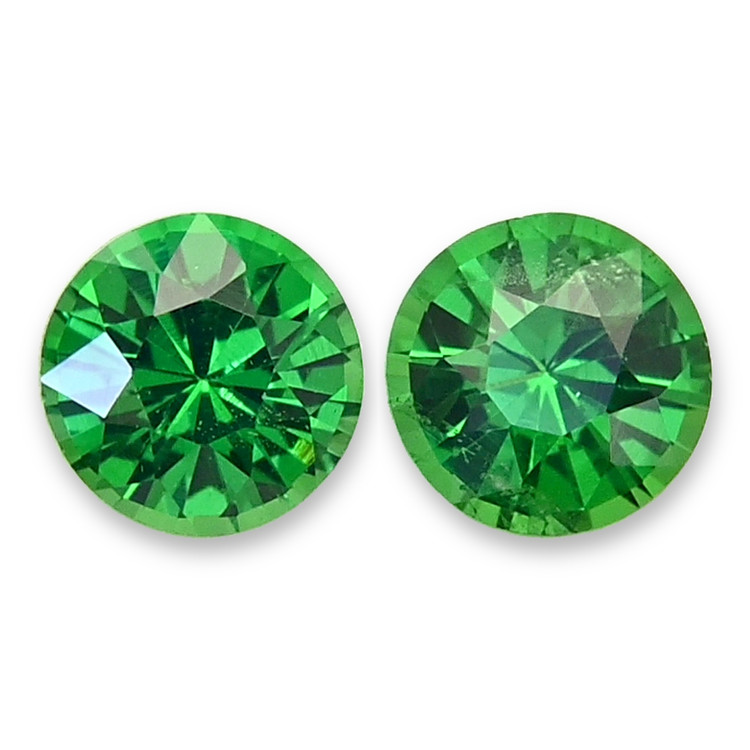 0.58 Ct.Tw. Tsavorite Garnet Pair from Tanzania