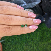 0.58 Ct.Tw.Total Carat Weight Tsavorite Garnet Pair from Tanzania Life Style