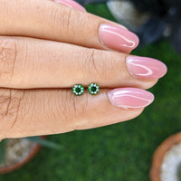 0.41&nbsp;Ct.Tw.Total Carat Weight Tsavorite Garnet Pair from Tanzania Life Style