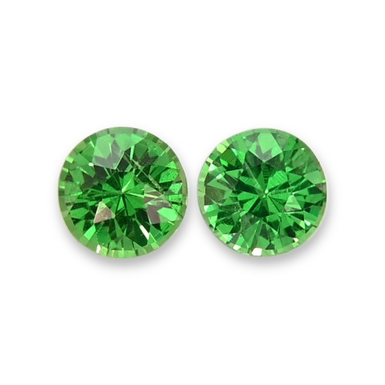 0.40 Ct.Tw. Tsavorite Garnet Pair from Tanzania