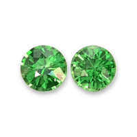 0.37 Ct.Tw.Total Carat Weight Tsavorite Garnet Pair from Tanzania Video