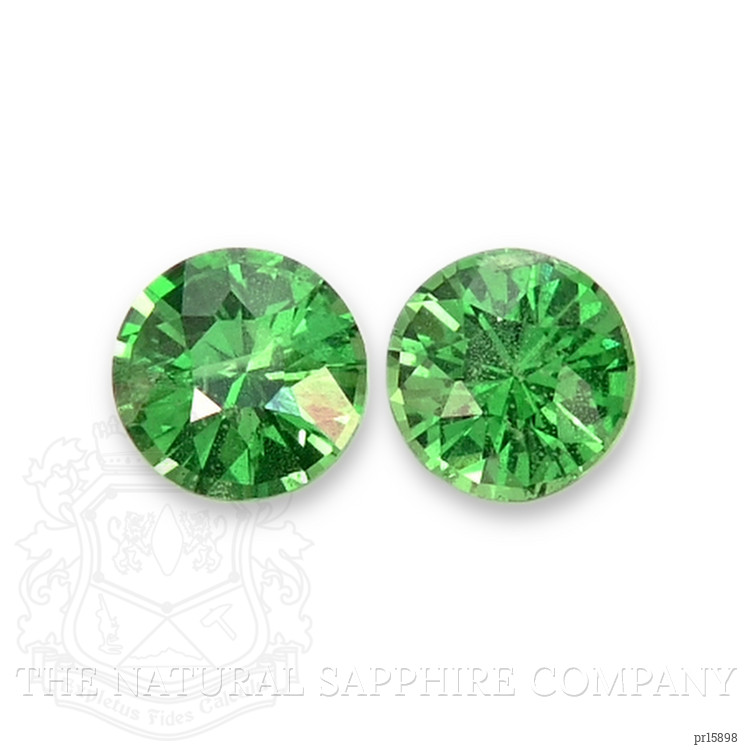 0.37 Ct.Tw. Tsavorite Garnet Pair from Tanzania