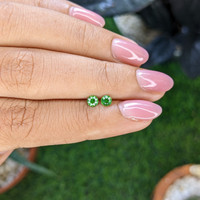 0.37&nbsp;Ct.Tw.Total Carat Weight Tsavorite Garnet Pair from Tanzania Life Style