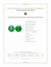 0.42&nbsp;Ct.Tw.Total Carat Weight Tsavorite Garnet Pair from Tanzania Scan Report