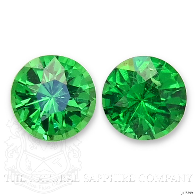 0.42 Ct.Tw. Tsavorite Garnet Pair from Tanzania