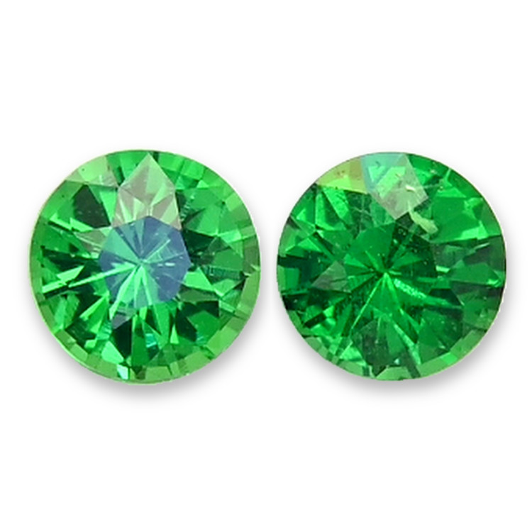 0.42 Ct.Tw. Tsavorite Garnet Pair from Tanzania