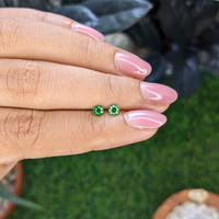 0.42 Ct.Tw.Total Carat Weight Tsavorite Garnet Pair from Tanzania Life Style
