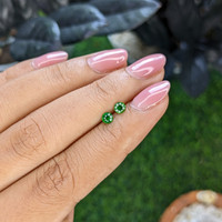 0.42 Ct.Tw.Total Carat Weight Tsavorite Garnet Pair from Tanzania Life Style