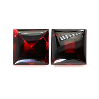 3.08&nbsp;Ct.Tw.Total Carat Weight Red Cabochon Almandine Garnet Pair from Ceylon (Sri Lanka) Video