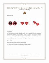1.94&nbsp;Ct.Tw.Total Carat Weight Red Cabochon Almandine Garnet Pair from Ceylon (Sri Lanka) Appraisal