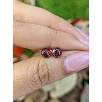 1.94&nbsp;Ct.Tw.Total Carat Weight Red Cabochon Almandine Garnet Pair from Ceylon (Sri Lanka) Life Style