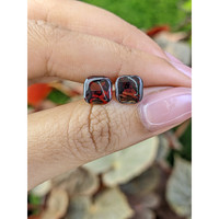 4.84&nbsp;Ct.Tw.Total Carat Weight Red Cabochon Almandine Garnet Pair from Ceylon (Sri Lanka) Life Style