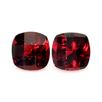 2.50&nbsp;Ct.Tw.Total Carat Weight Red Almandine Garnet Pair from Ceylon (Sri Lanka) Video