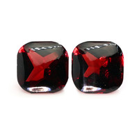 5.04&nbsp;Ct.Tw.Total Carat Weight Red Cabochon Almandine Garnet Pair from Ceylon (Sri Lanka) Video