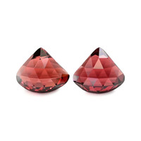2.39&nbsp;Ct.Tw.Total Carat Weight Red Almandine Garnet Pair from Ceylon (Sri Lanka) Video