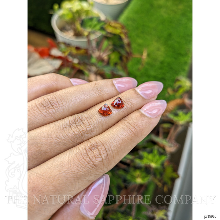 2.39 Ct.Tw. Red Almandine Garnet Pair from Ceylon (Sri Lanka)