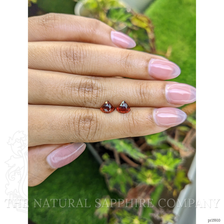 2.39 Ct.Tw. Red Almandine Garnet Pair from Ceylon (Sri Lanka)