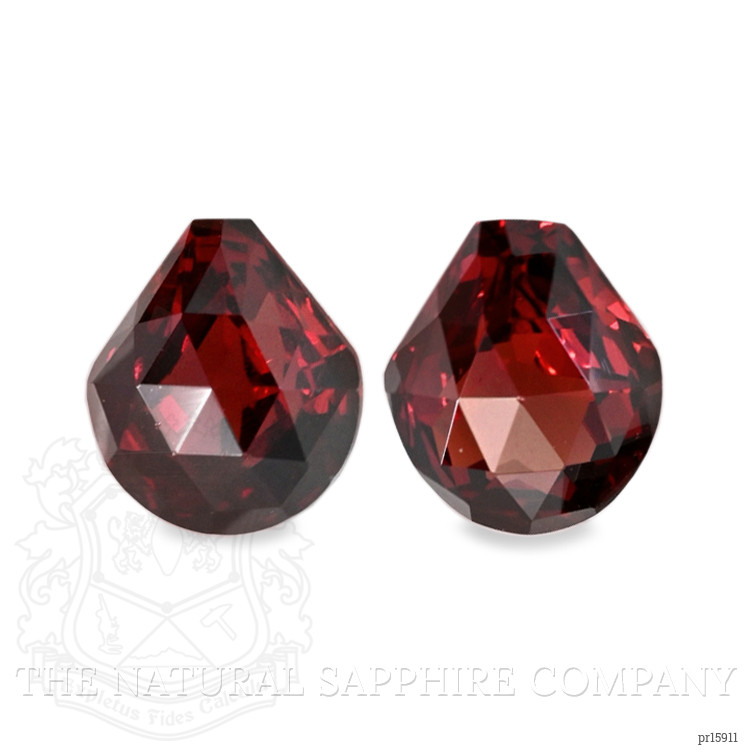 2.94 Ct.Tw. Red Almandine Garnet Pair from Ceylon (Sri Lanka)