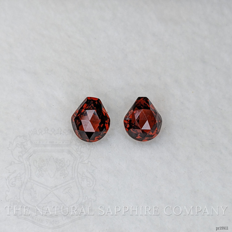 2.94 Ct.Tw. Red Almandine Garnet Pair from Ceylon (Sri Lanka)