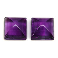 2.37&nbsp;Ct.Tw.Total Carat Weight Purple Cabochon Amethyst Pair from Brazil Video