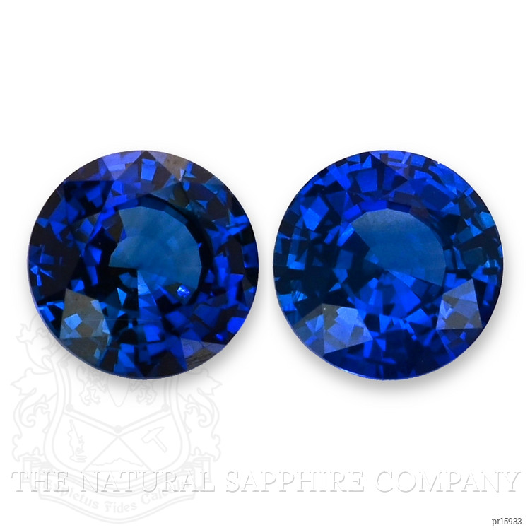 3.37 Ct.Tw. Blue Sapphire Pair from Ceylon (Sri Lanka)