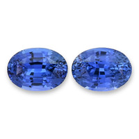 4.17&nbsp;Ct.Tw.Total Carat Weight Blue Sapphire Pair from Ceylon (Sri Lanka) Video