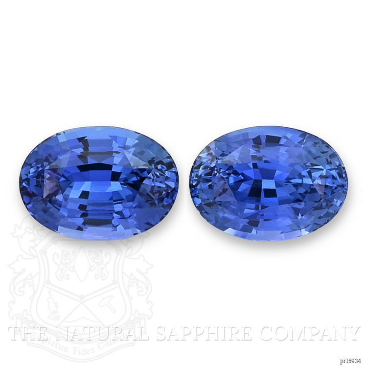 4.17 Ct.Tw. Blue Sapphire Pair from Ceylon (Sri Lanka)