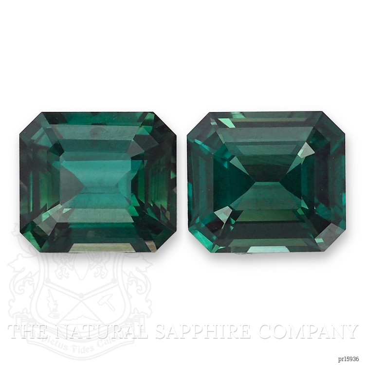4.71 Ct.Tw. Bluish Green Sapphire Pair from Madagascar