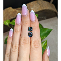 4.71&nbsp;Ct.Tw.Total Carat Weight Bluish Green Sapphire Pair from Madagascar Life Style