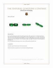 2.21&nbsp;Ct.Tw.Total Carat Weight Tsavorite Garnet Pair from Madagascar Appraisal